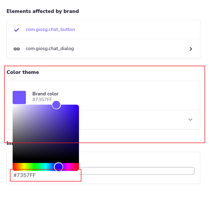 Modify the design of the chat window and button
